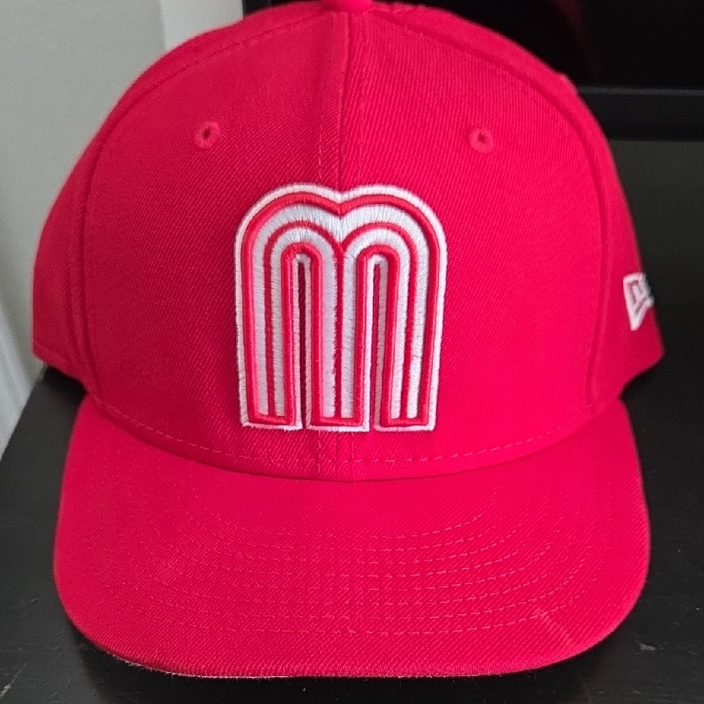 New Era Red Cap with White Embroidery